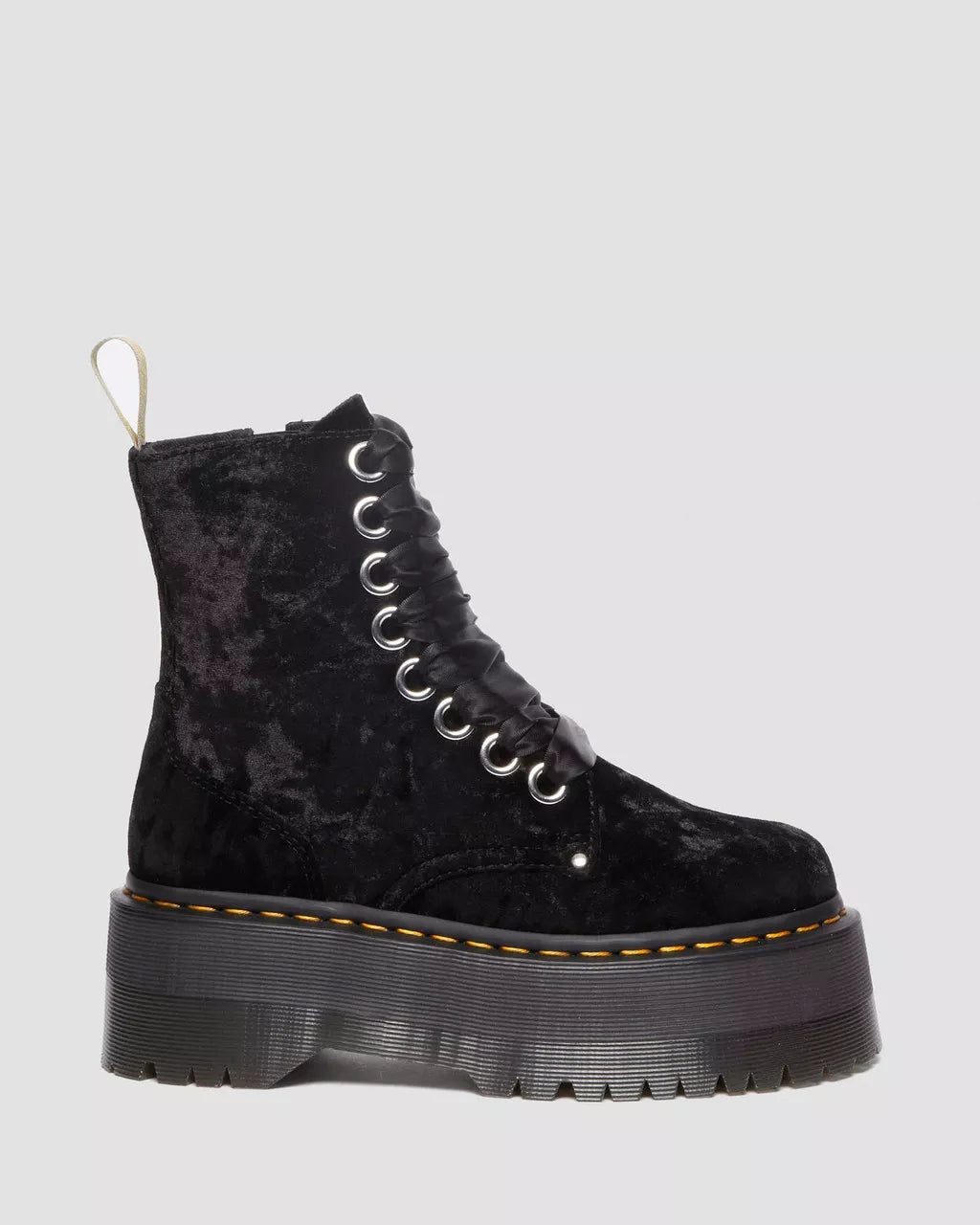 DR. MARTENS - Bottines JADON MAX en velours - Vegan - Noir