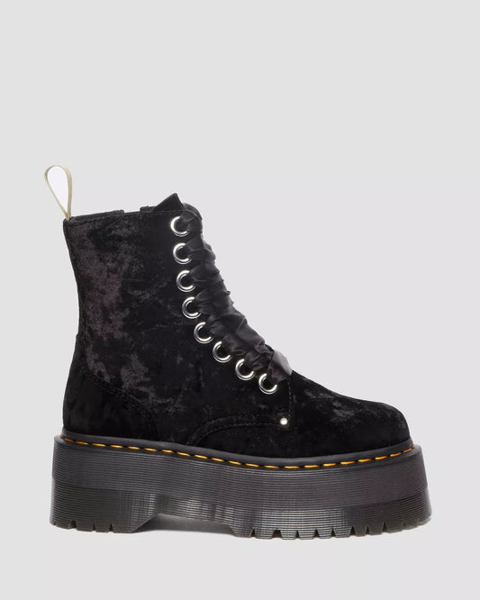DR. MARTENS - Bottines JADON MAX en velours - Vegan - Noir