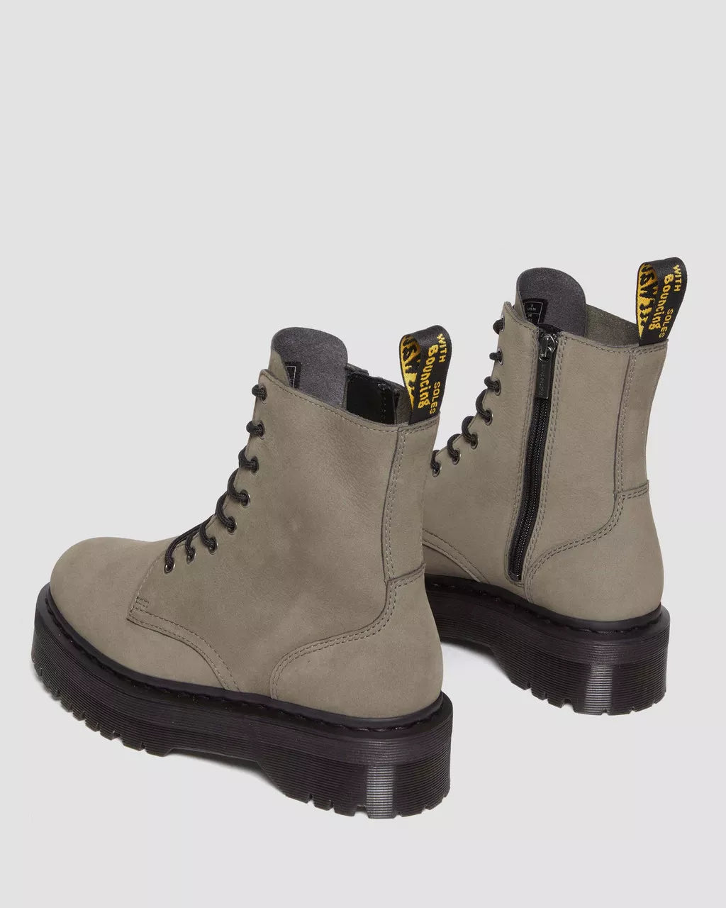 DR. MARTENS - Bottines JADON - Nubuck - Gris