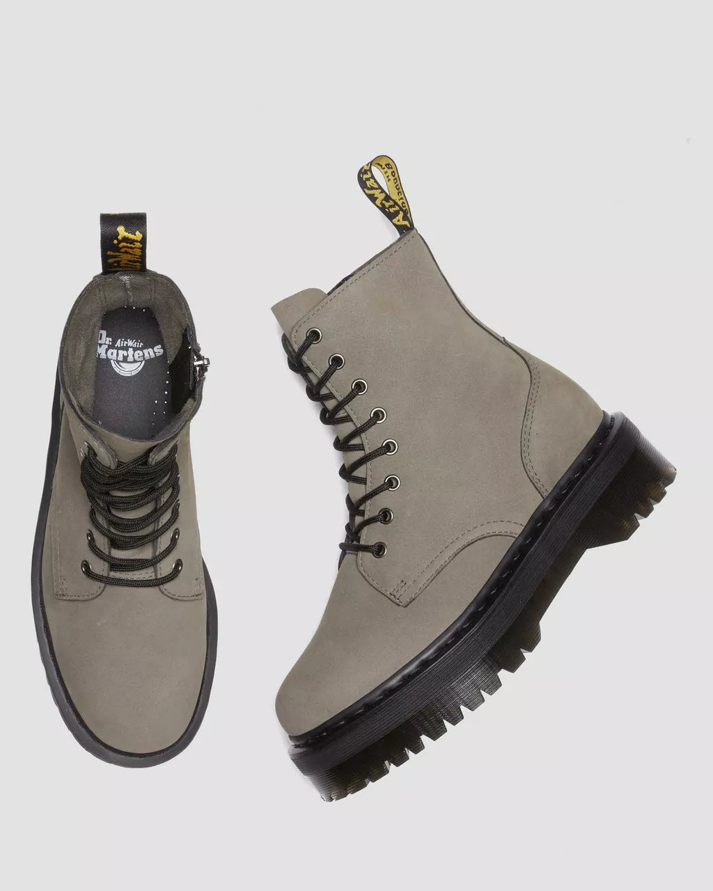 DR. MARTENS - Bottines JADON - Nubuck - Gris