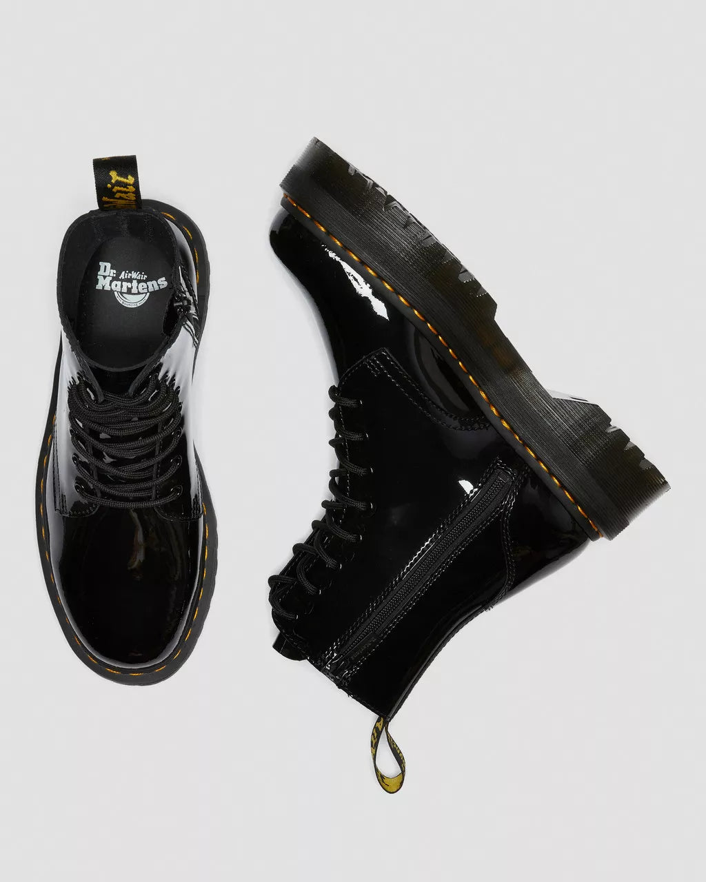 DR. MARTENS - Bottines JADON - Cuir verni - Noir