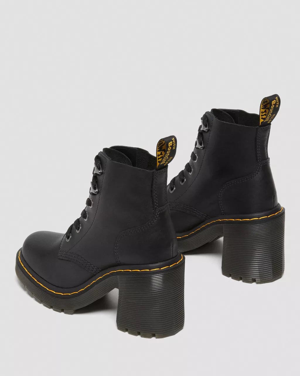 DR. MARTENS - Bottines JESY - Cuir Sendal - Noir