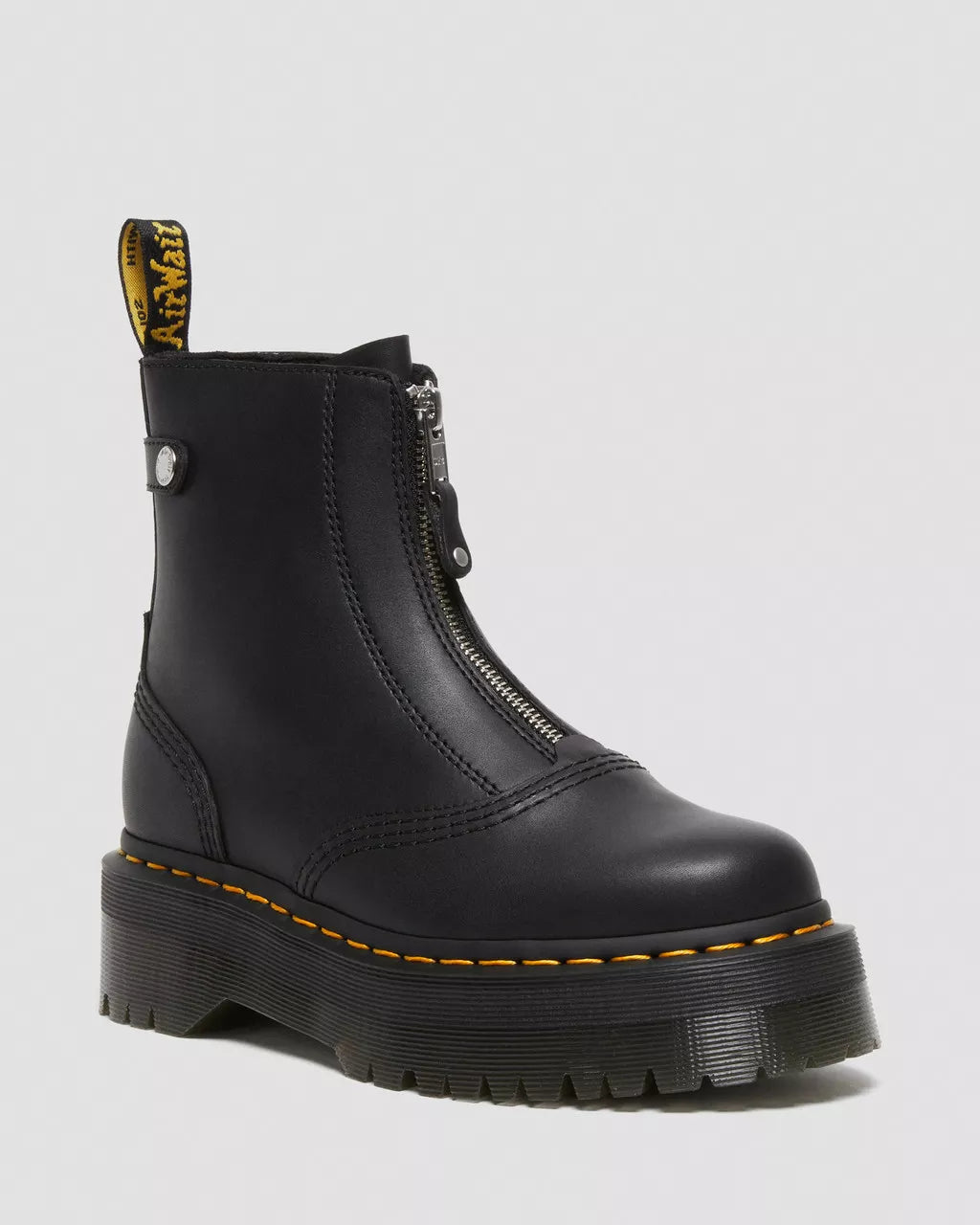 DR. MARTENS - Bottines à plateformes JETTA - Cuir - Noir