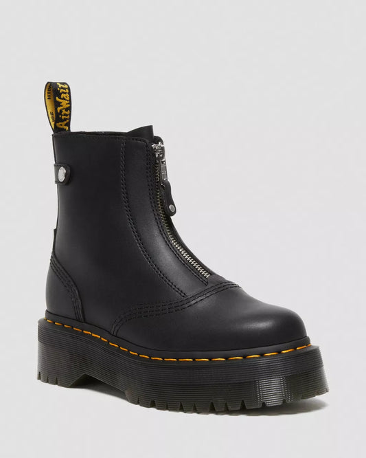 DR. MARTENS - Bottines à plateformes JETTA - Cuir - Noir