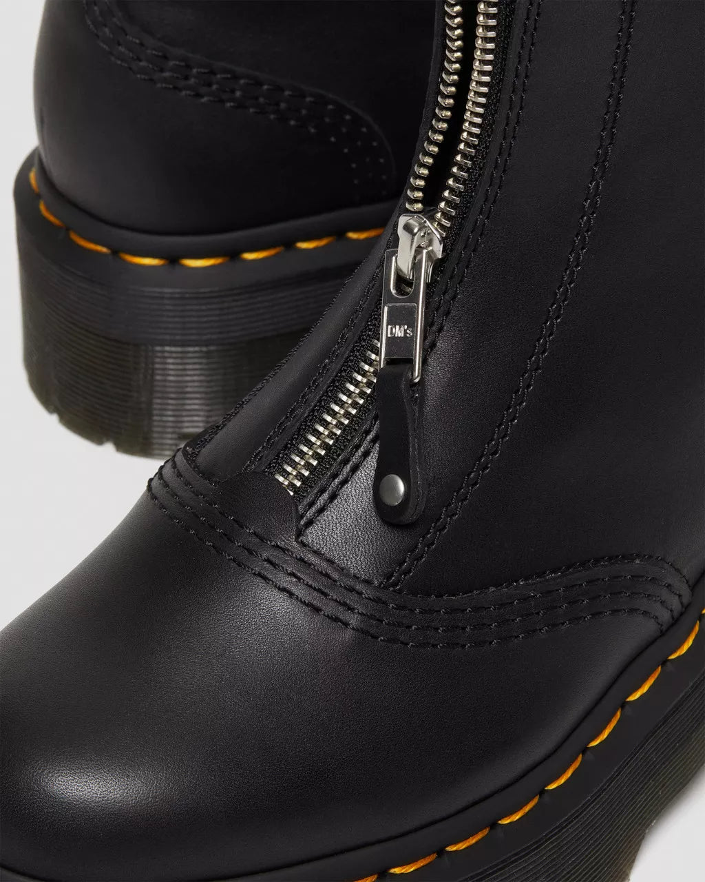 DR. MARTENS - Bottines à plateformes JETTA - Cuir - Noir
