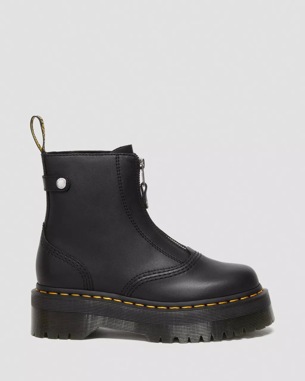 DR. MARTENS - Bottines à plateformes JETTA - Cuir - Noir