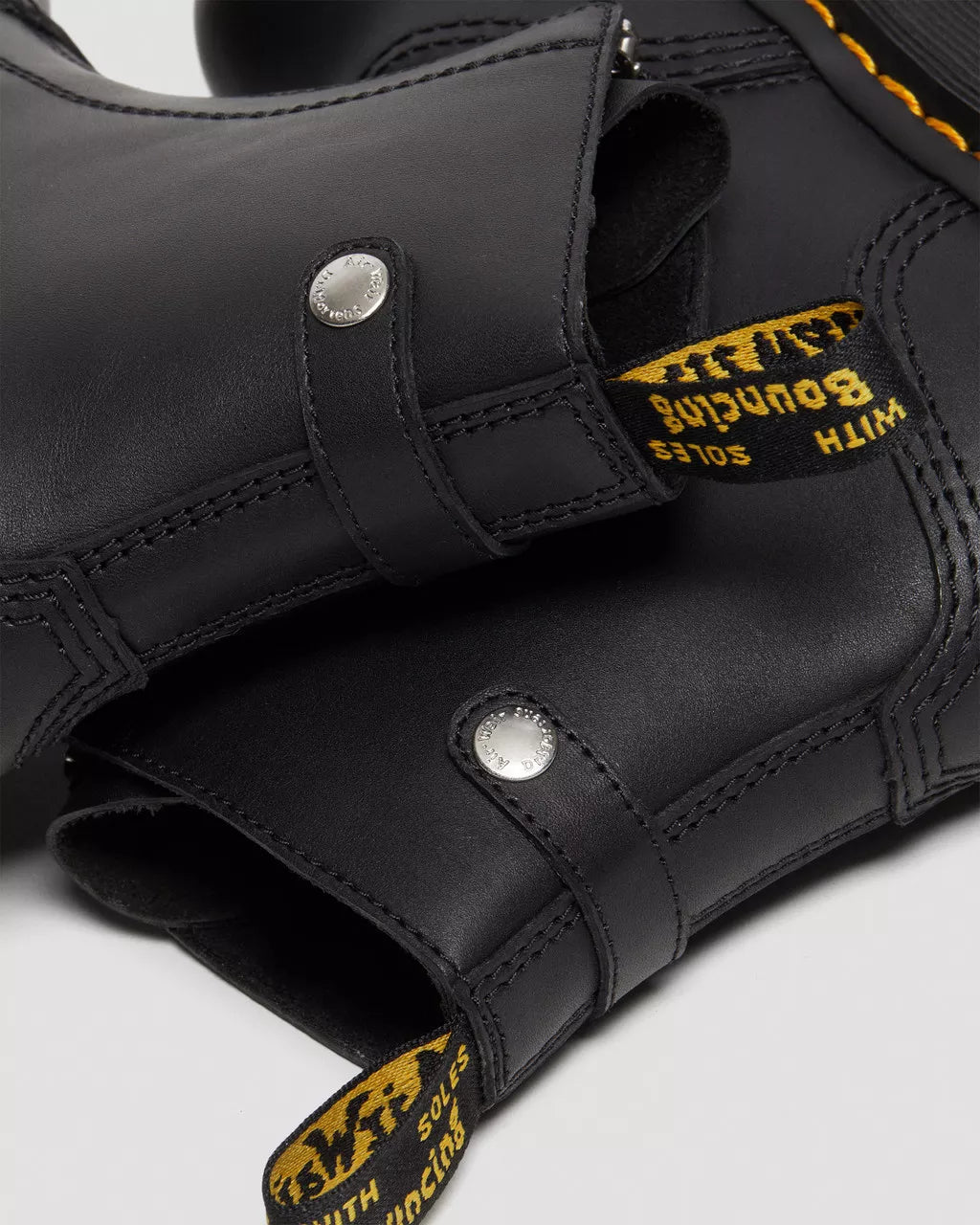 DR. MARTENS - Bottines à plateformes JETTA - Cuir - Noir