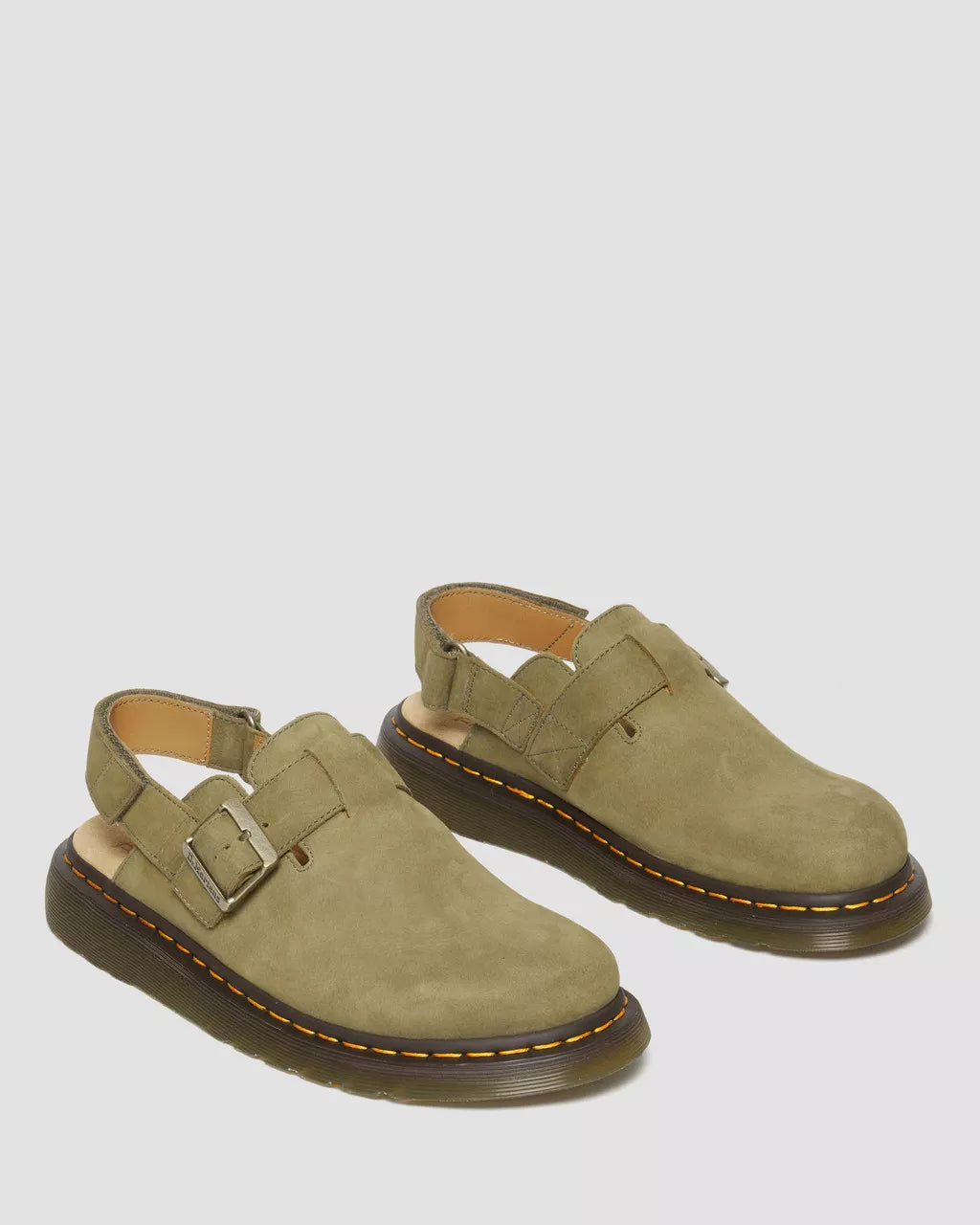 DR. MARTENS - Mules JORGE II - Nubuck - Olive