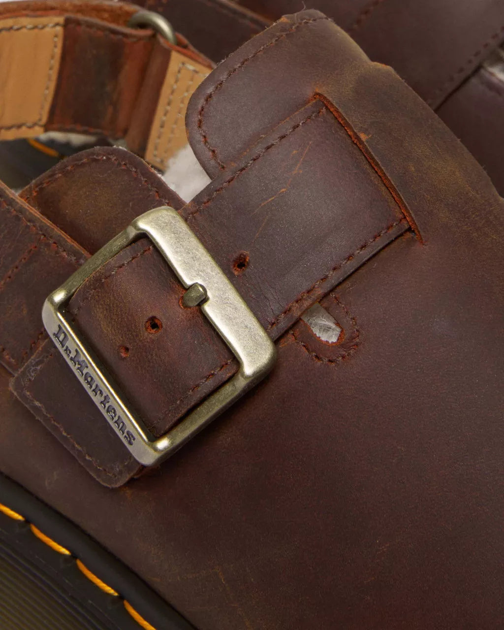 DR. MARTENS - Mules fourrées JORGE II - Cuir satiné - Warm tan