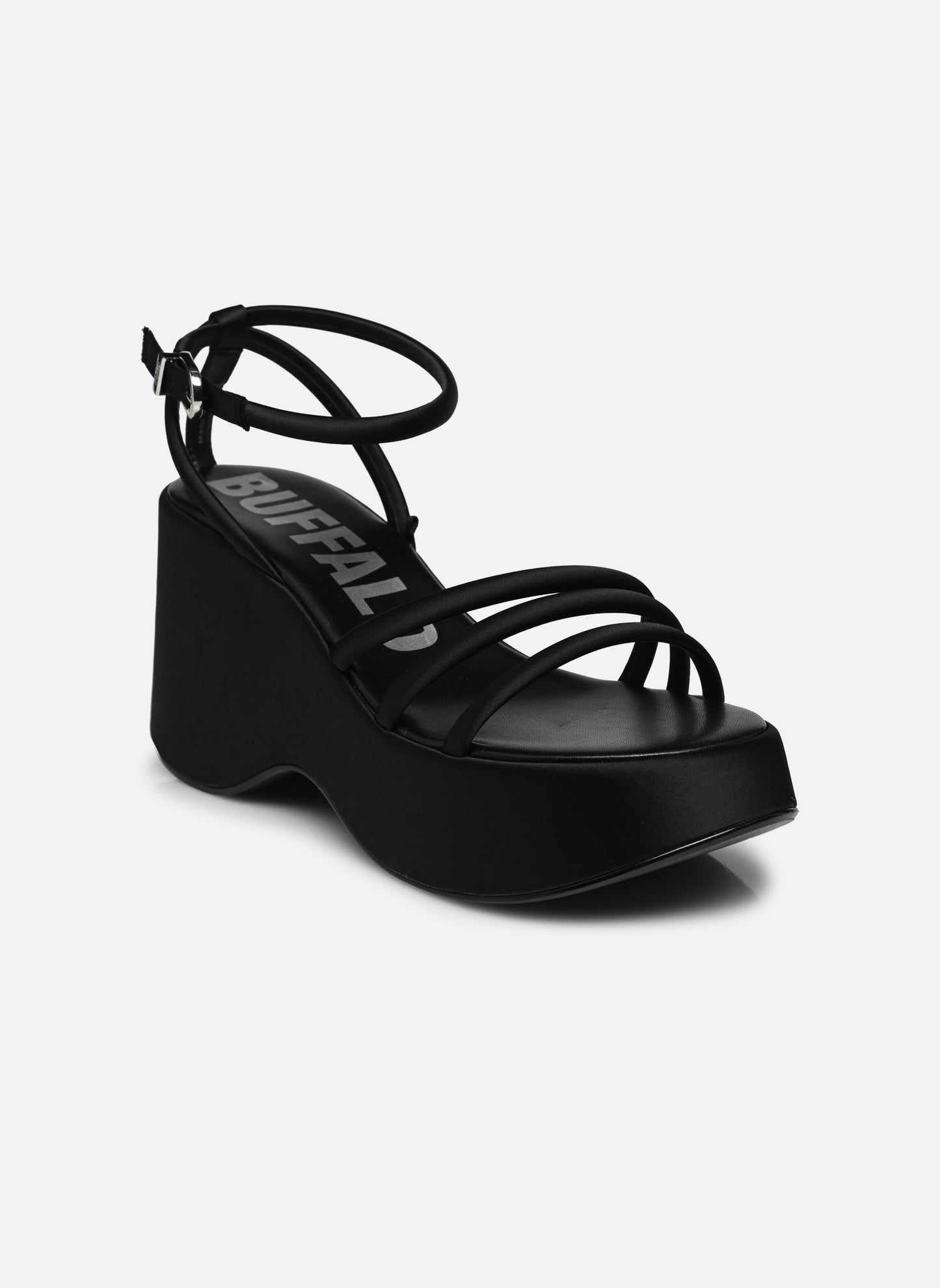 BUFFALO - Sandales compensées JOY MSS - Noir