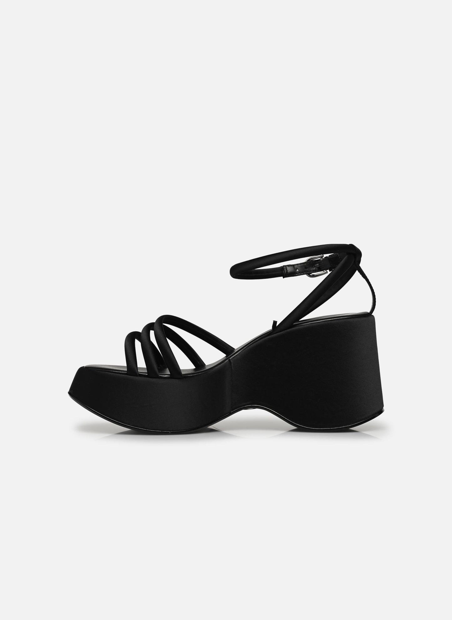 BUFFALO - Sandales compensées JOY MSS - Noir