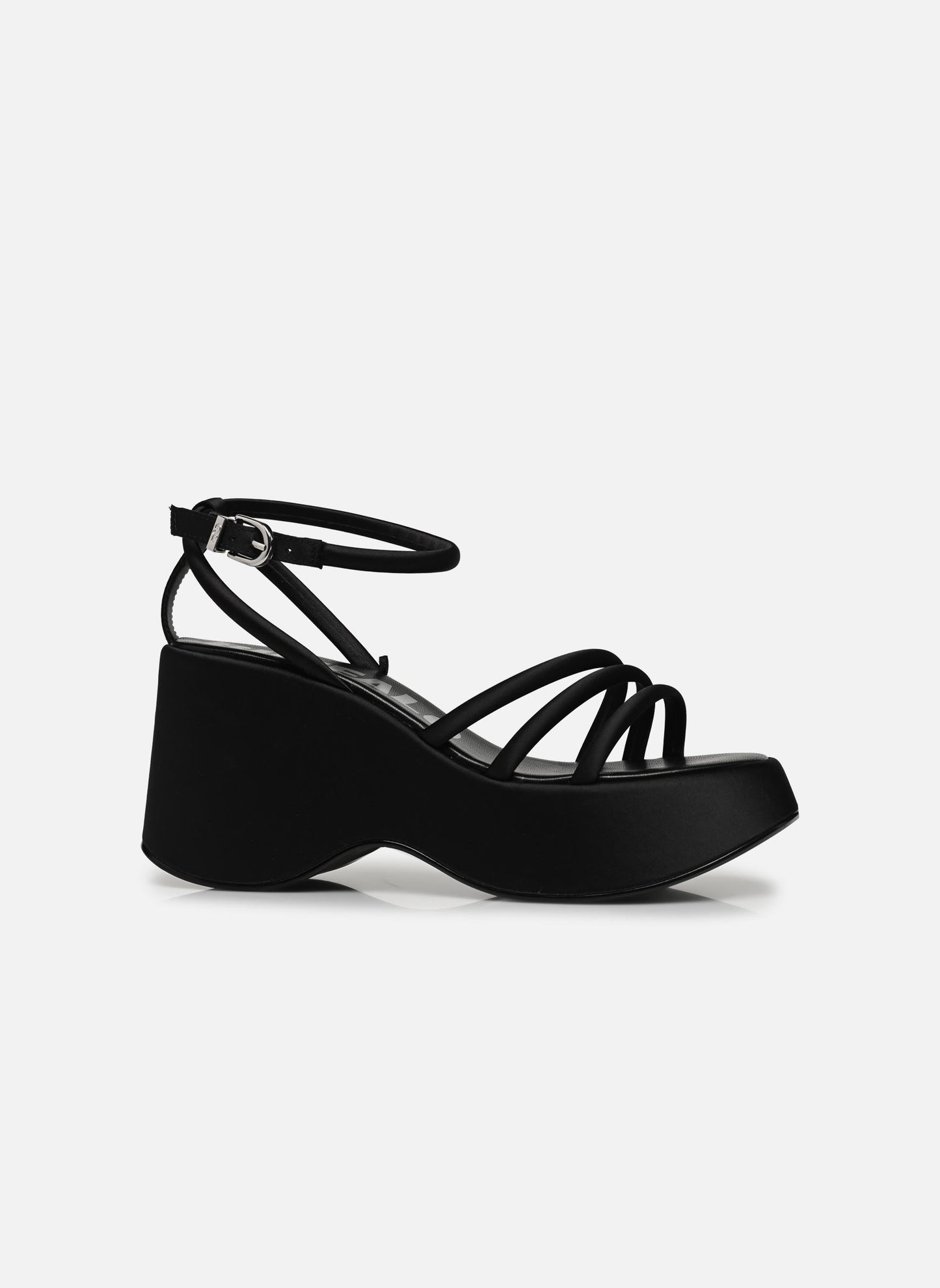 BUFFALO - Sandales compensées JOY MSS - Noir