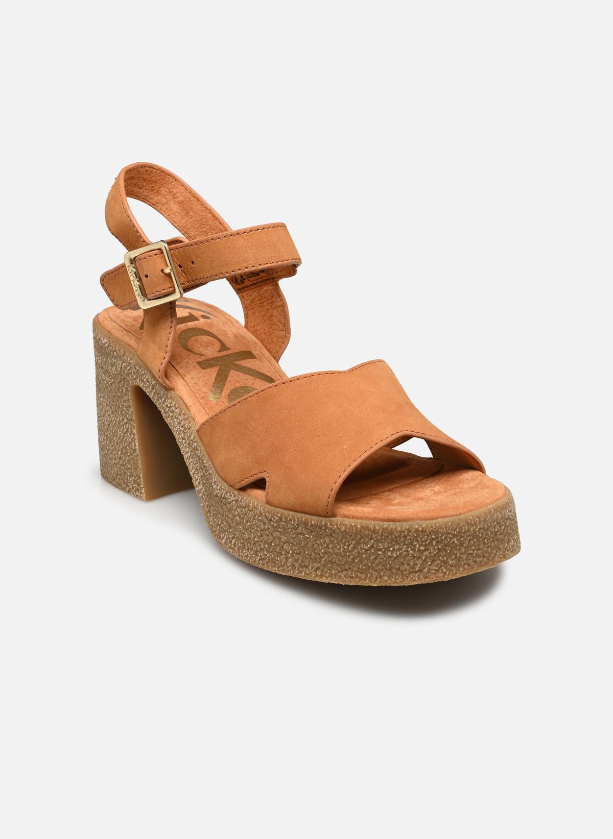 KICKERS - Sandales compensées KICK CONSTANCE - Orange brique