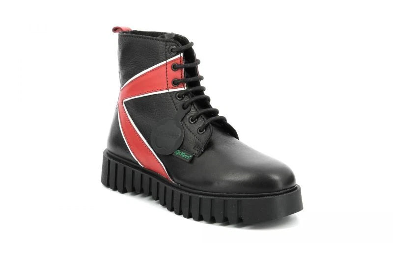 KICKERS - Bottines KICK FABULOUS - Noir/rouge
