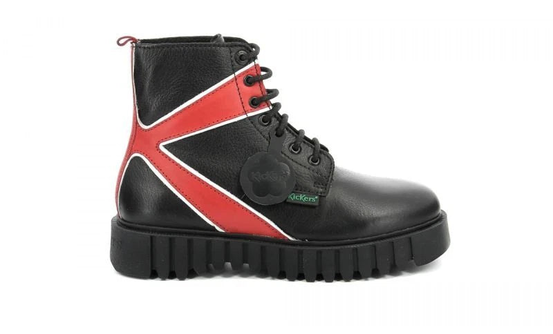 KICKERS - Bottines KICK FABULOUS - Noir/rouge