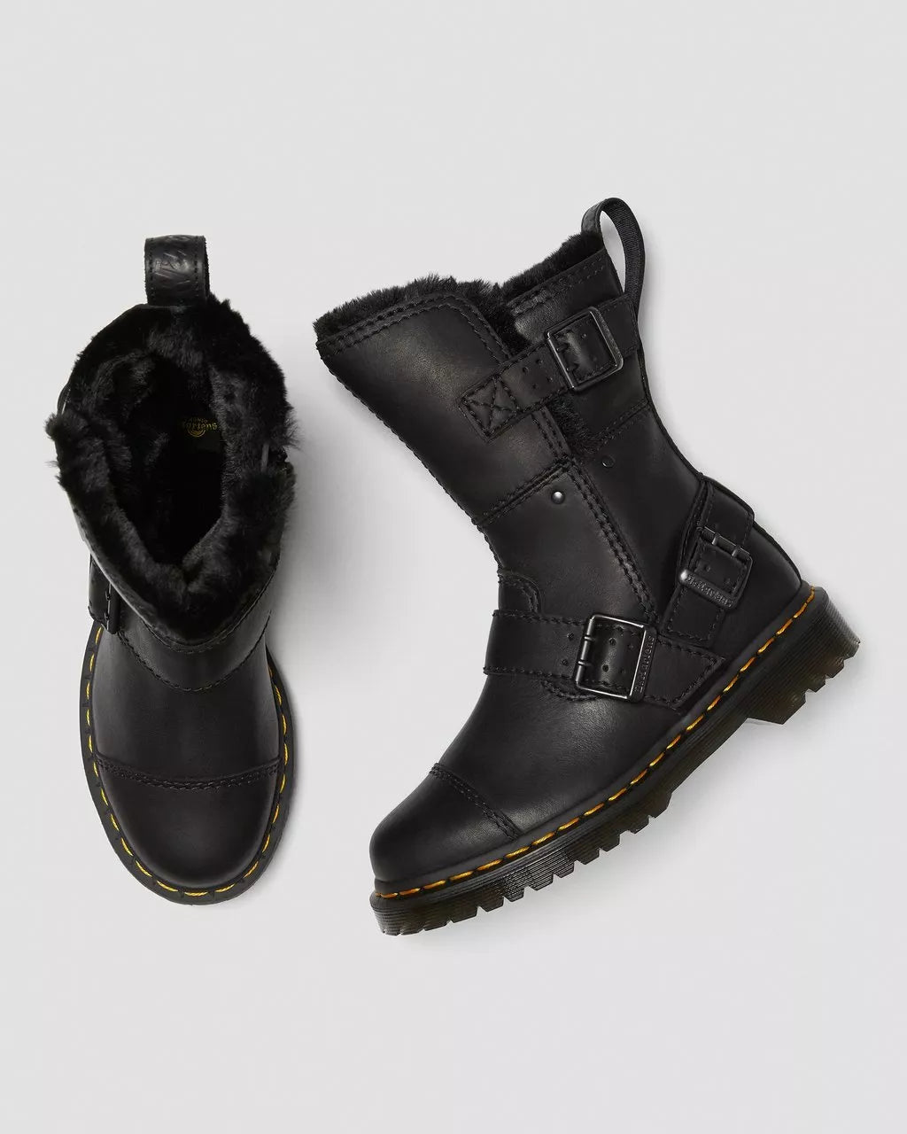 DR. MARTENS - Bottes KRISTY fourrée - Noir