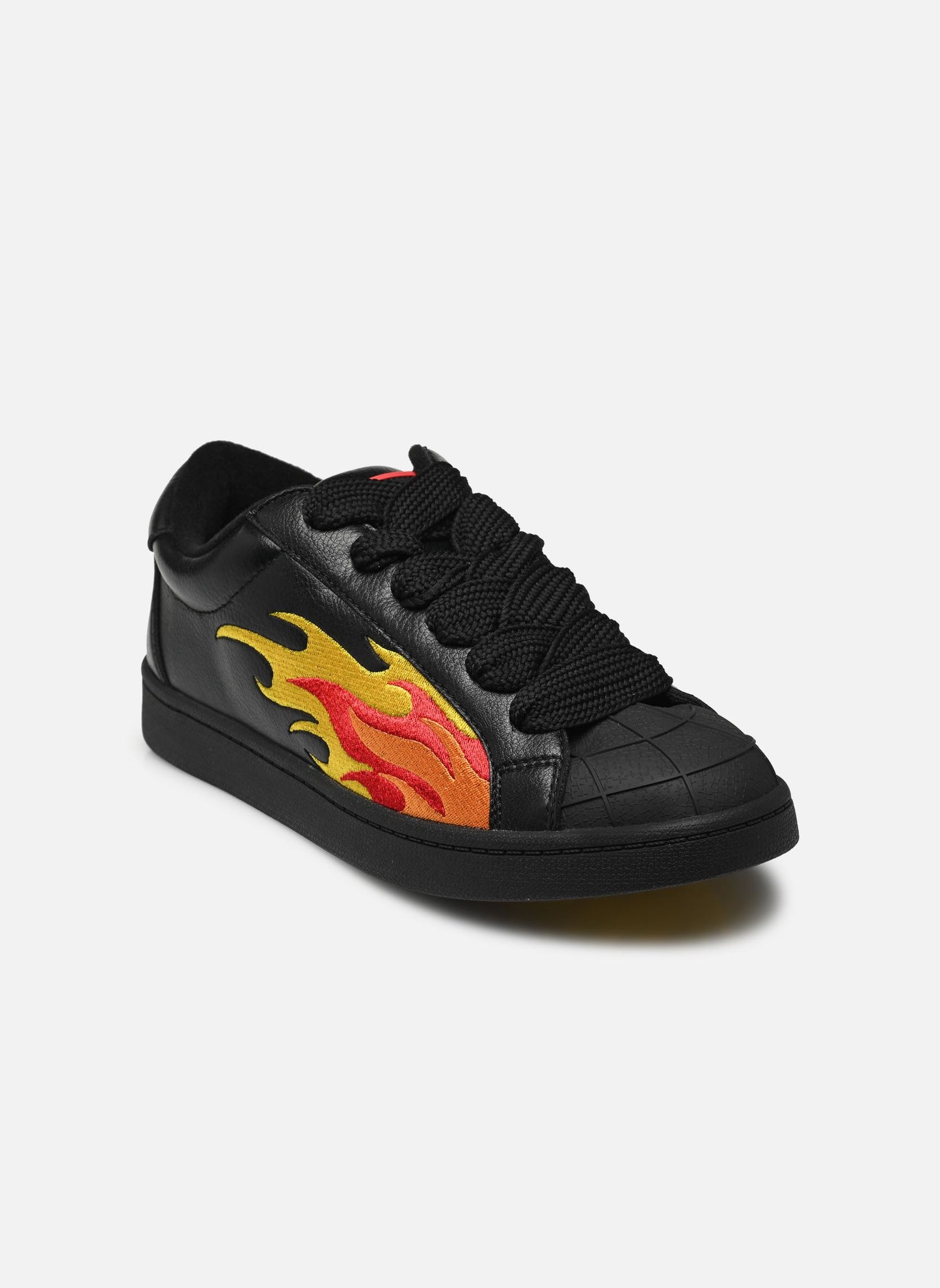 BUFFALO - Sneakers LIBERTY Flammes - Vegan - Noir/Orange