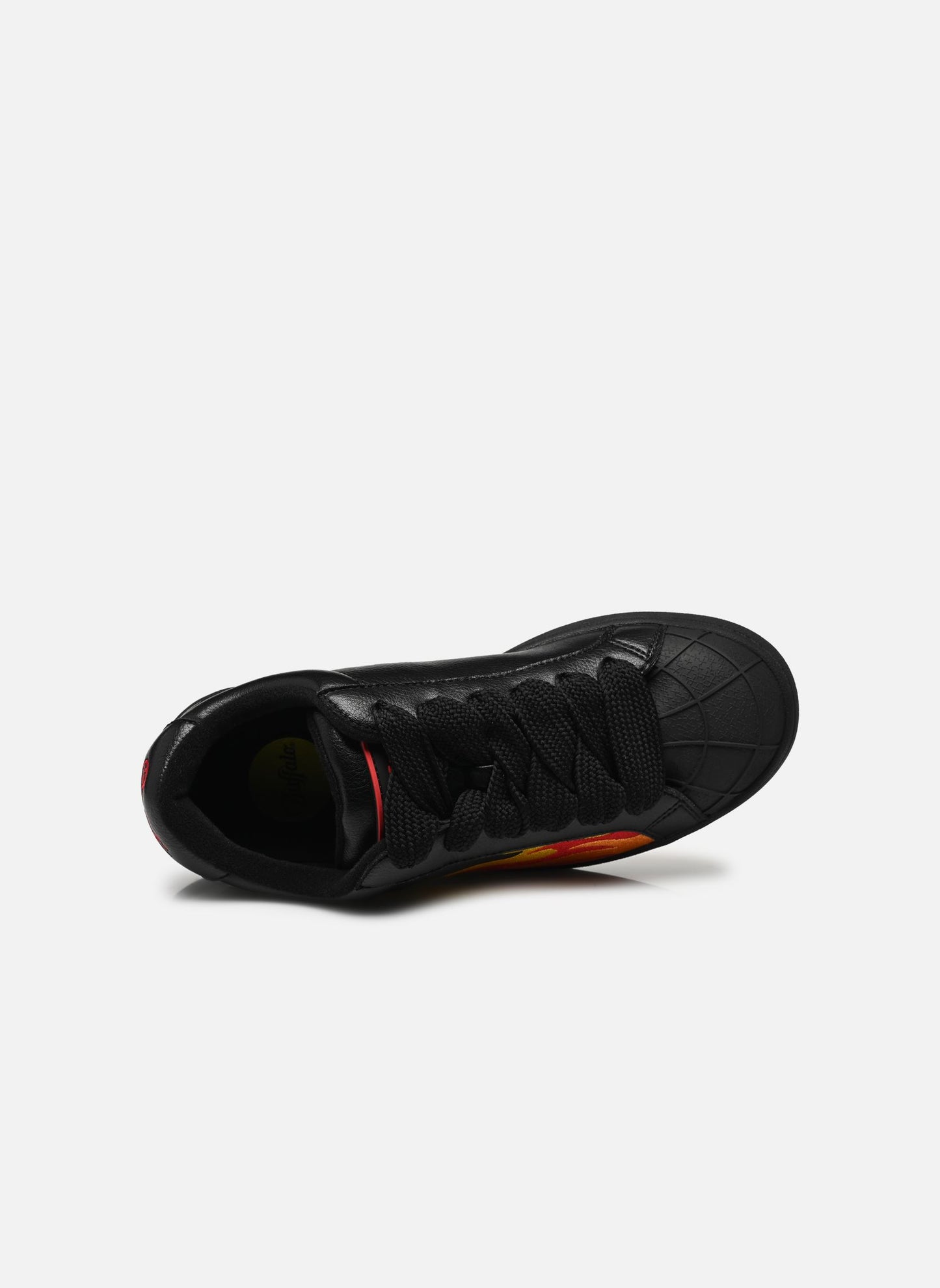 BUFFALO - Sneakers LIBERTY Flammes - Vegan - Noir/Orange