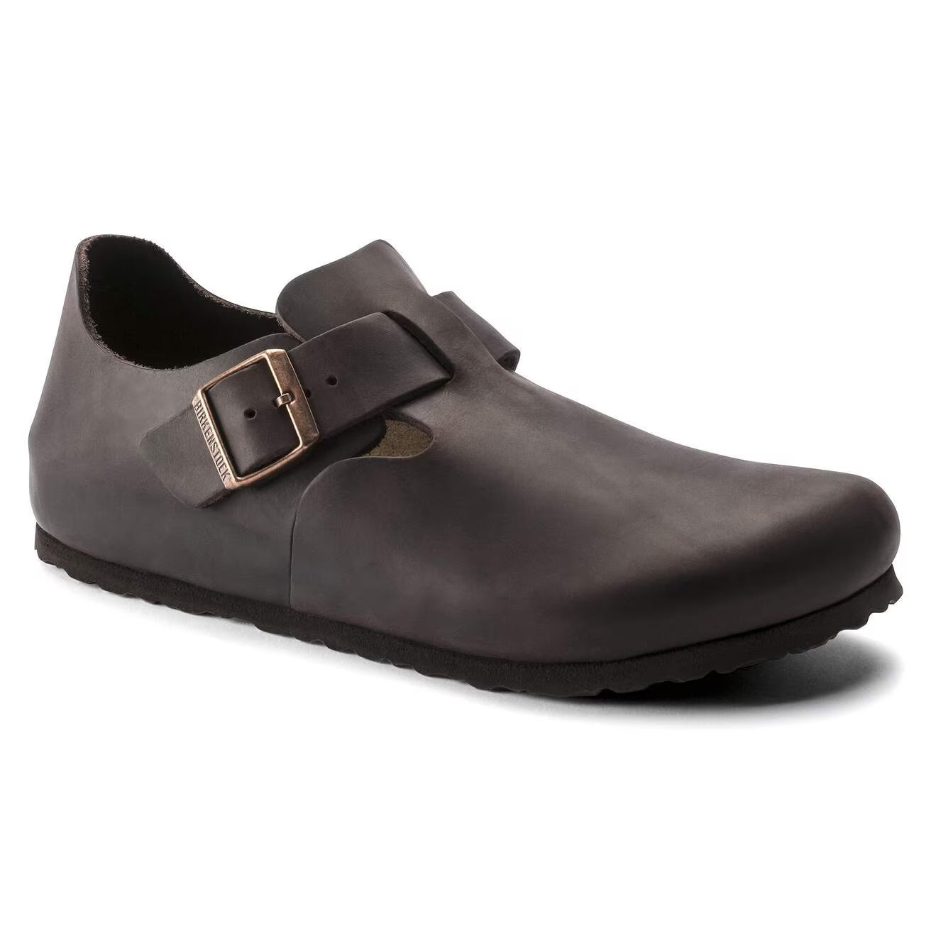 BIRKENSTOCK - Chaussure fermée LONDON - Cuir huilé - Habana