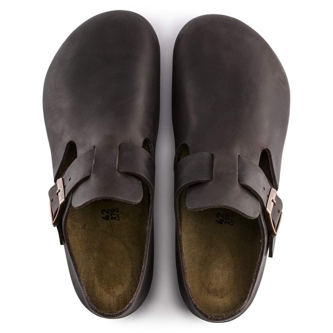 BIRKENSTOCK - Chaussure fermée LONDON - Cuir huilé - Habana