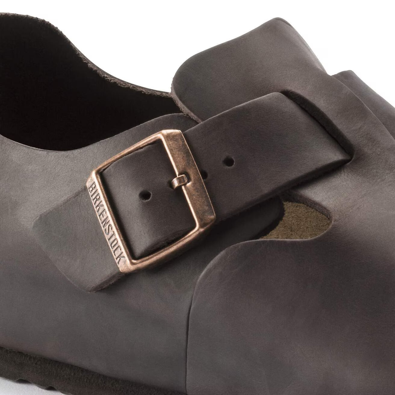 BIRKENSTOCK - Chaussure fermée LONDON - Cuir huilé - Habana