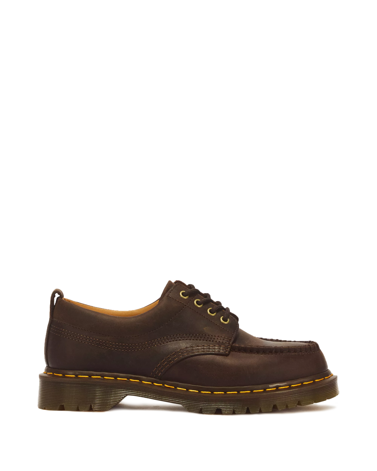 DR. MARTENS - Chaussures à lacets LOWELL CRAZY HORSE - Dark brown