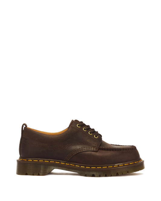 DR. MARTENS - Chaussures à lacets LOWELL CRAZY HORSE - Dark brown