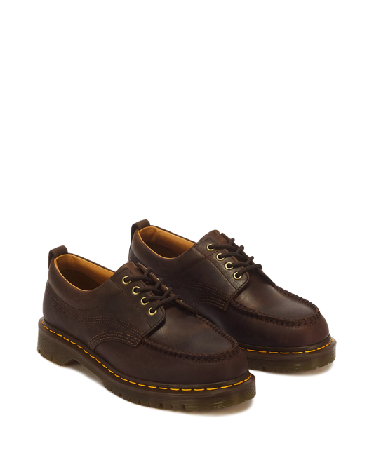 DR. MARTENS - Chaussures à lacets LOWELL CRAZY HORSE - Dark brown