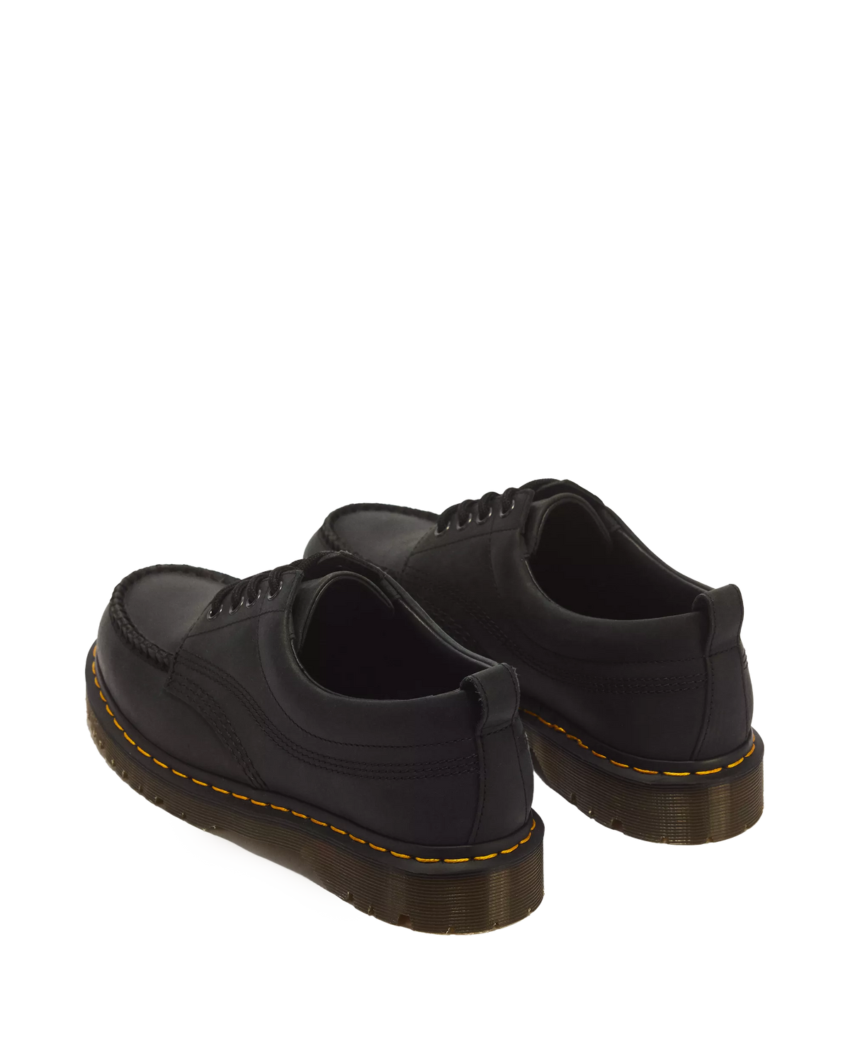 DR. MARTENS - Chaussures à lacets LOWELL CRAZY HORSE - Noir