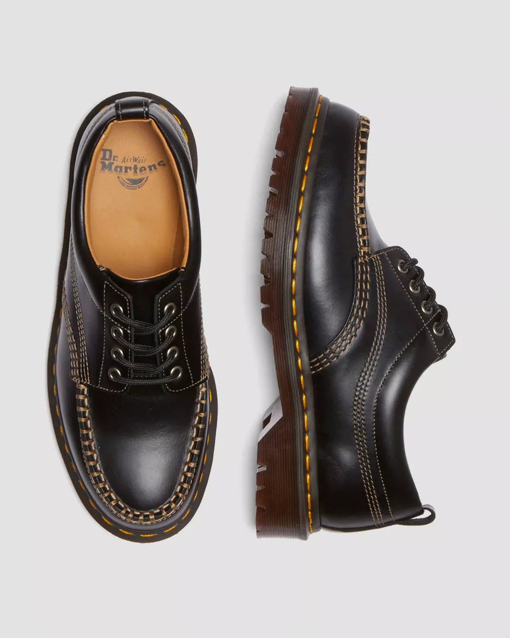 DR. MARTENS - Chaussures à lacets LOWELL - Noir