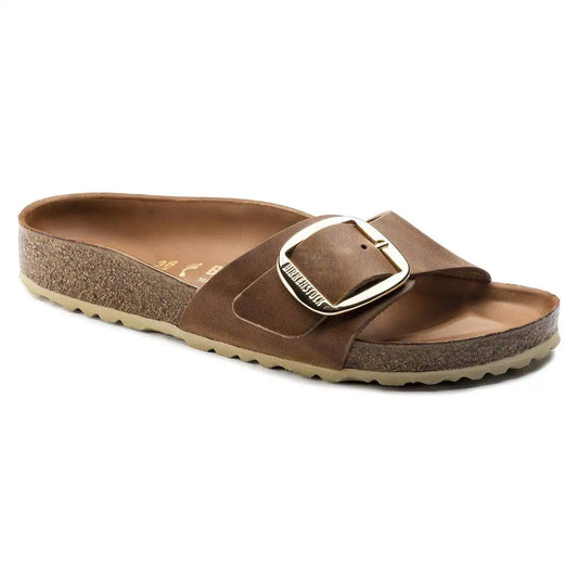 BIRKENSTOCK - Mule MADRID - Grosse boucle - Cuir huilé - Cognac