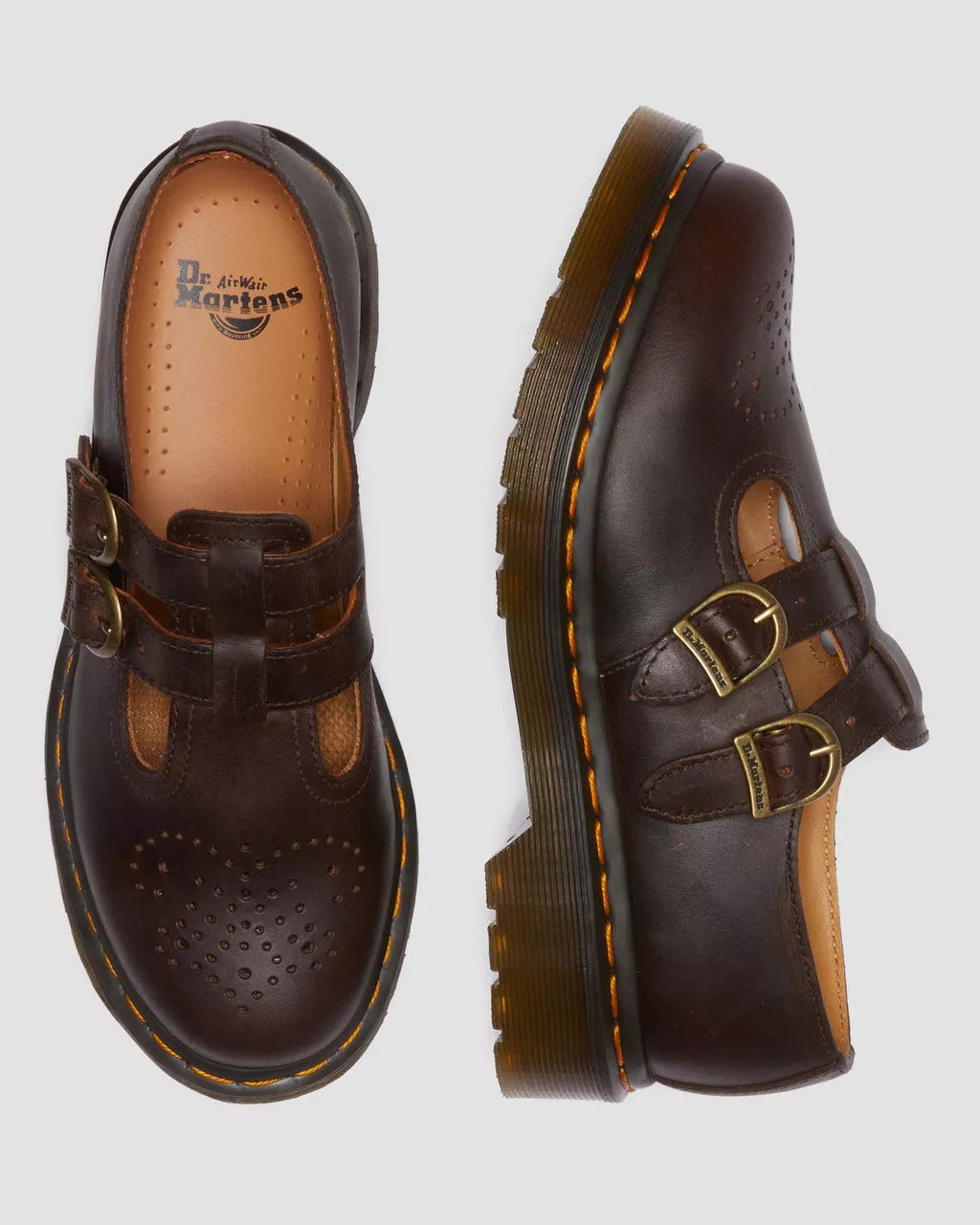 DR. MARTENS - Babies 8065 MARY JANE - Marron