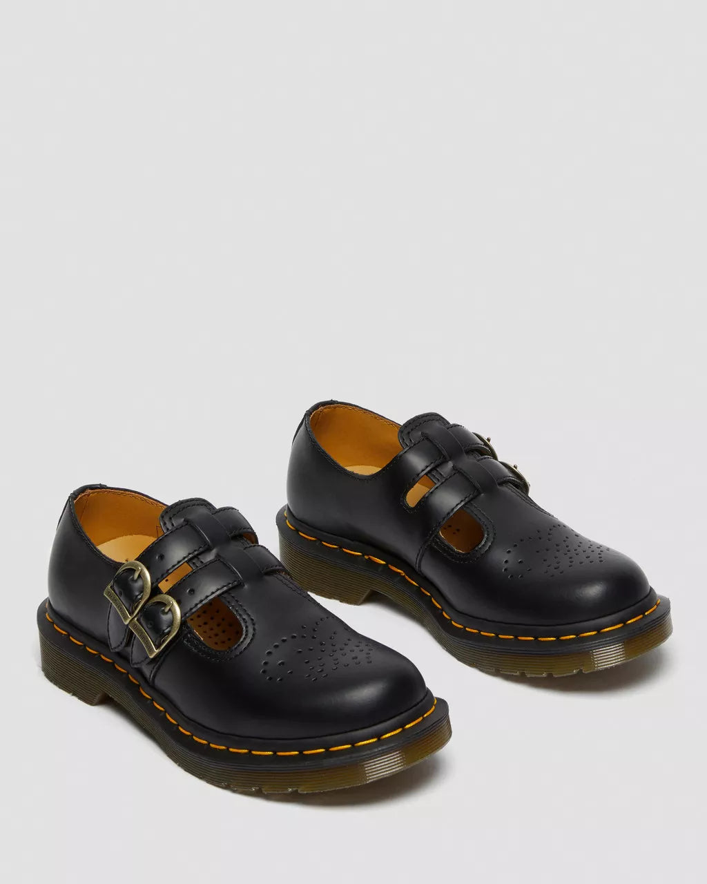DR. MARTENS - Babies 8065 MARY JANE - Cuir smooth - Noir