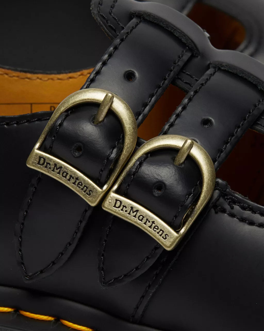 DR. MARTENS - Babies 8065 MARY JANE - Cuir smooth - Noir