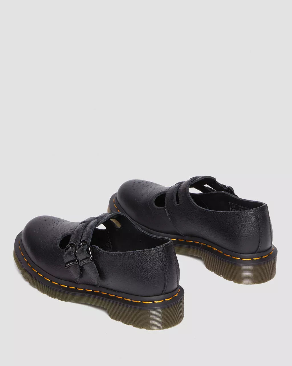 DR. MARTENS - Babies MARY JANE - Cuir Virginia - Noir