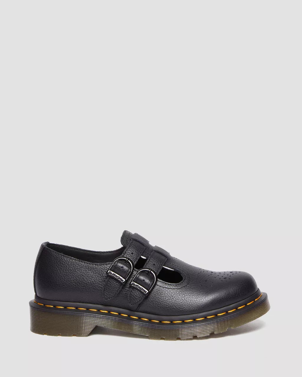 DR. MARTENS - Babies MARY JANE - Cuir Virginia - Noir
