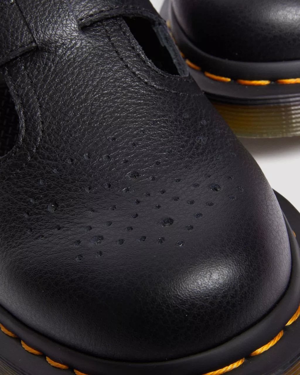 DR. MARTENS - Babies MARY JANE - Cuir Virginia - Noir