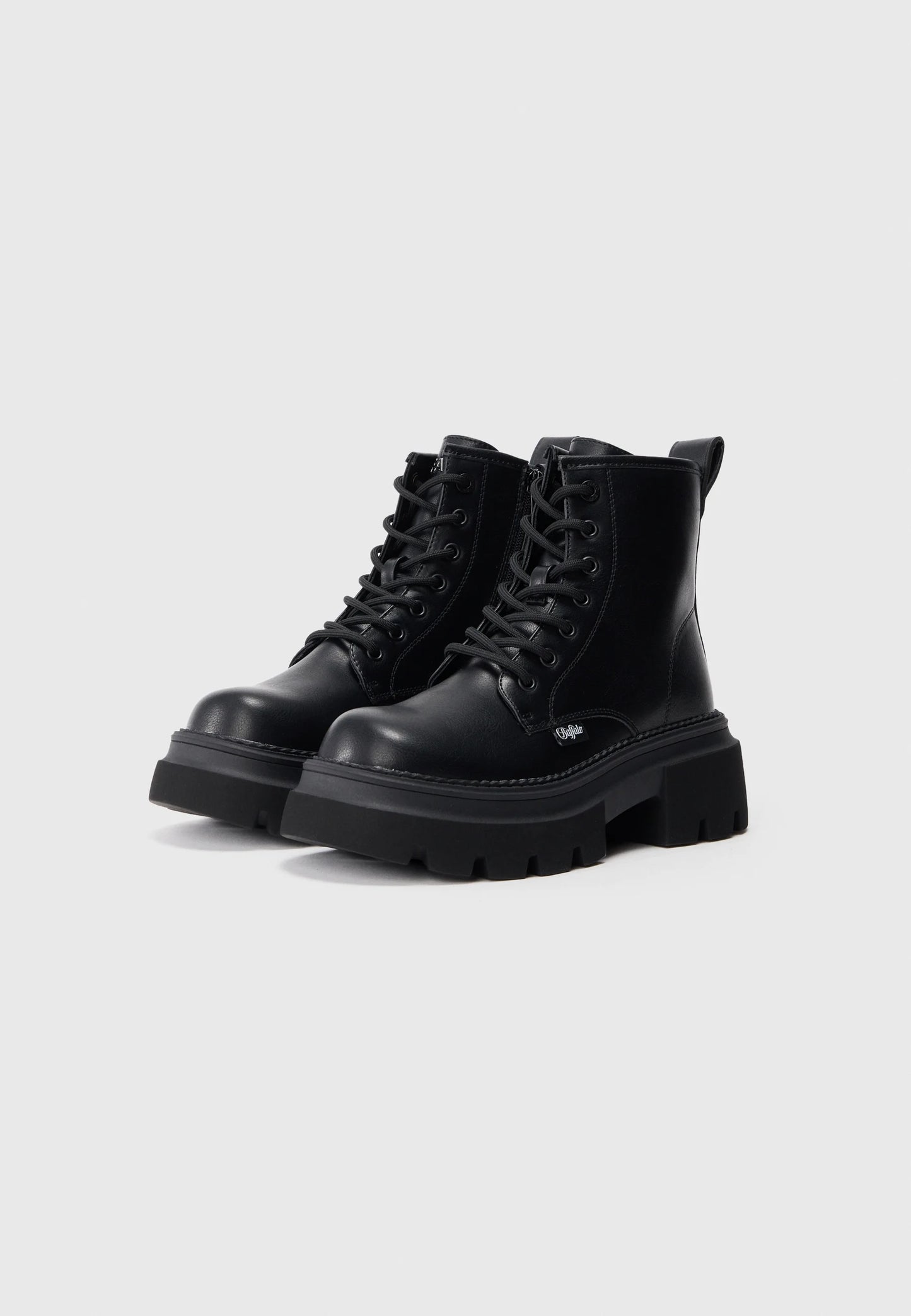 BUFFALO - Bottines plateformes MAVE LACE UP HI - Noir