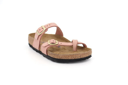 BIRKENSTOCK - Mule MAYARI - Lit de pied souple - Nubuck - Vieux rose