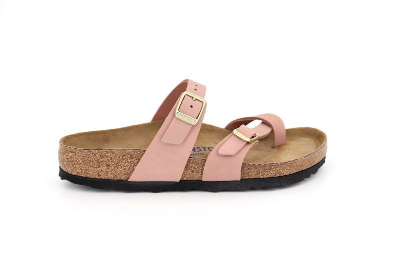 BIRKENSTOCK - Mule MAYARI - Lit de pied souple - Nubuck - Vieux rose
