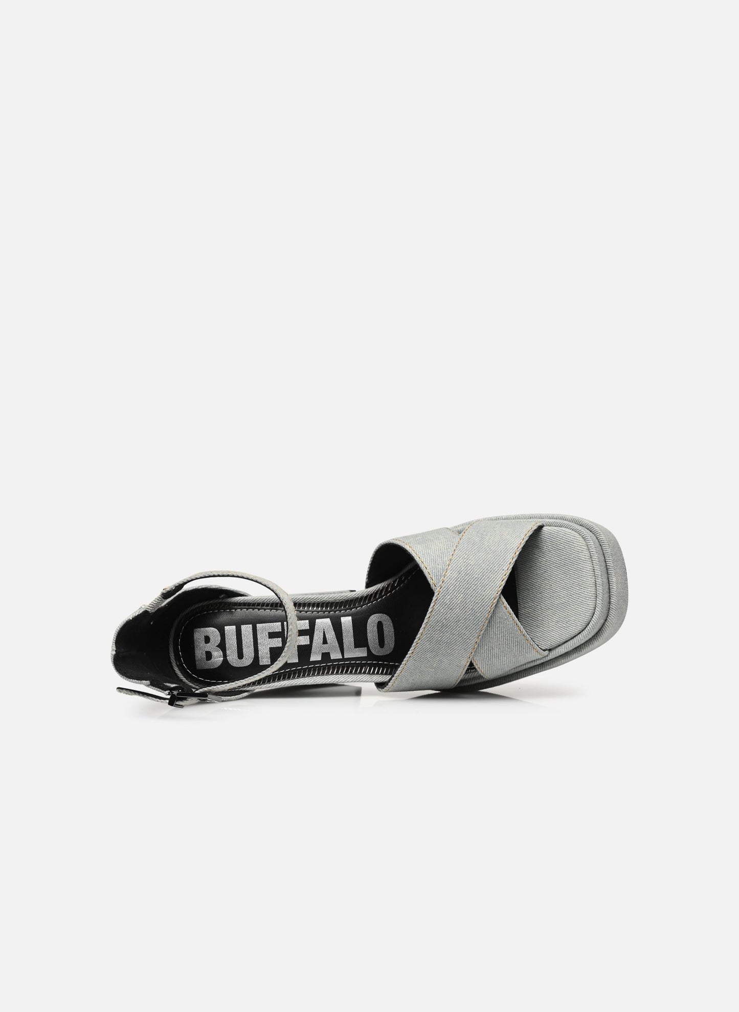 BUFFALO - Sandales à talons MAY CROSS - Bleu jean
