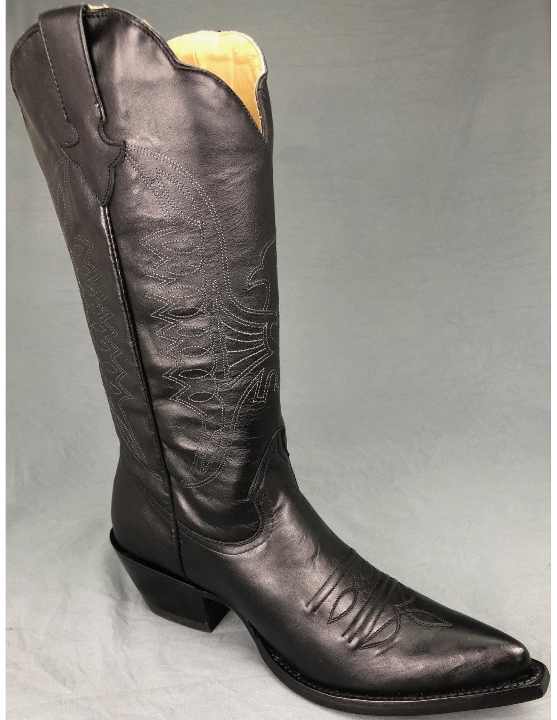 GO'WEST - Santiags MERIDA - Femme - Cuir - Noir