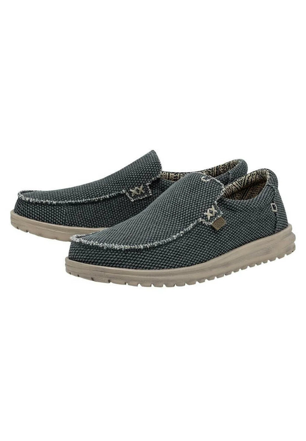 HEY DUDE - Sneaker MIKKA BRAIDED - Toile de coton Biologique - Deep Blue