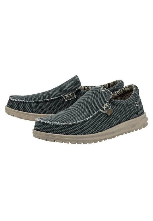 HEY DUDE - Sneaker MIKKA BRAIDED - Toile de coton Biologique - Deep Blue