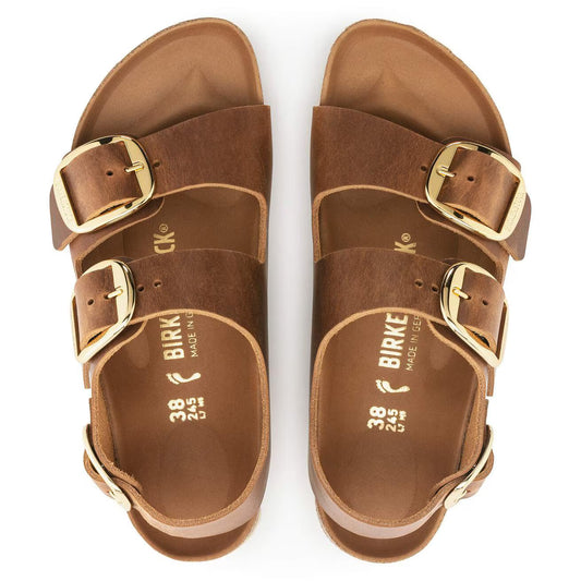 BIRKENSTOCK - Sandale MILANO - Grosse boucle - Cognac