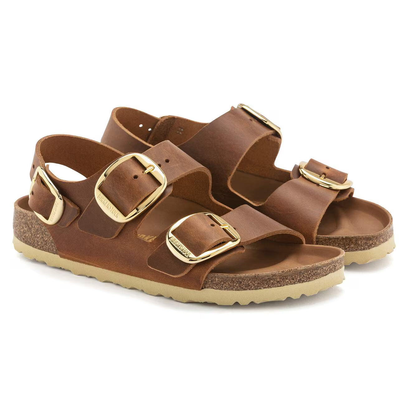 BIRKENSTOCK - Sandale MILANO - Grosse boucle - Cognac
