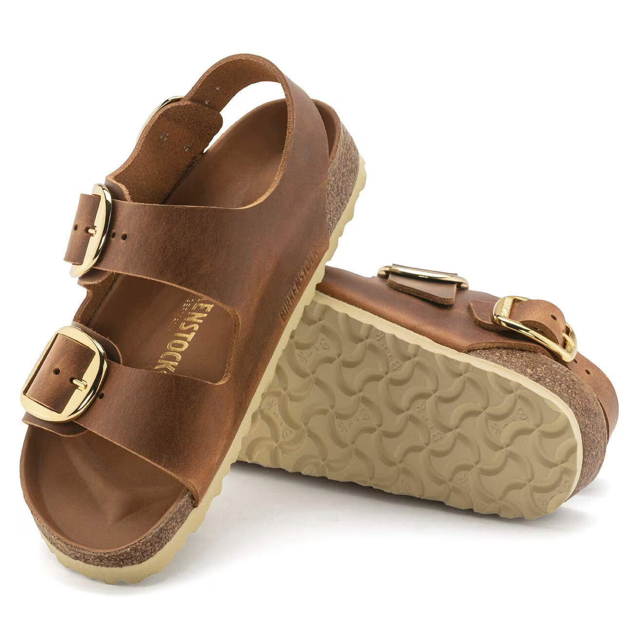 BIRKENSTOCK - Sandale MILANO - Grosse boucle - Cognac