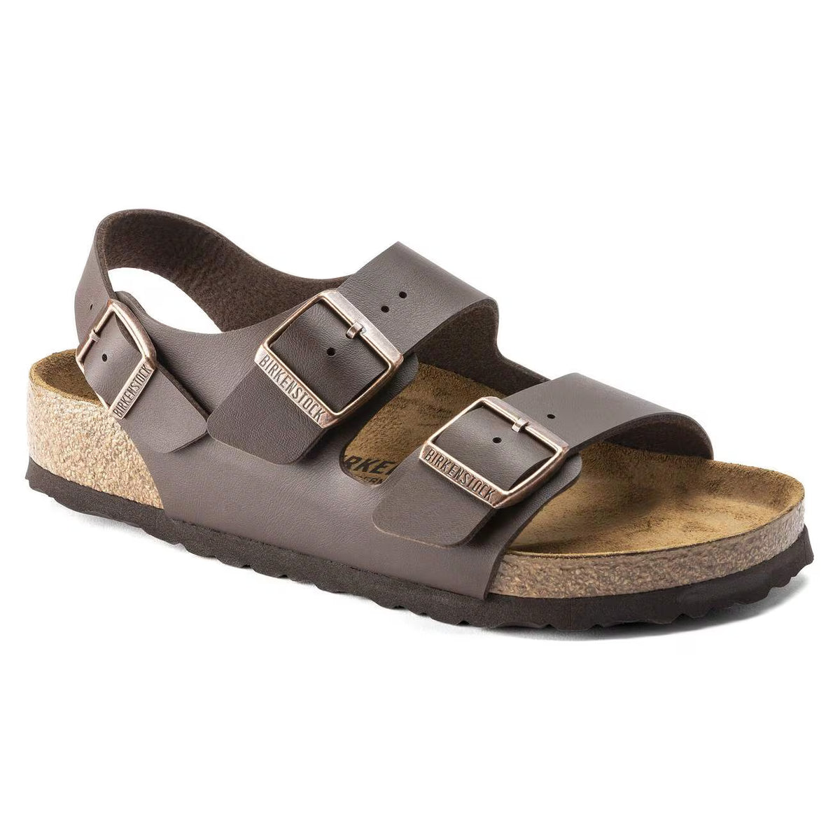 BIRKENSTOCK - Sandales MILANO - Marron foncé