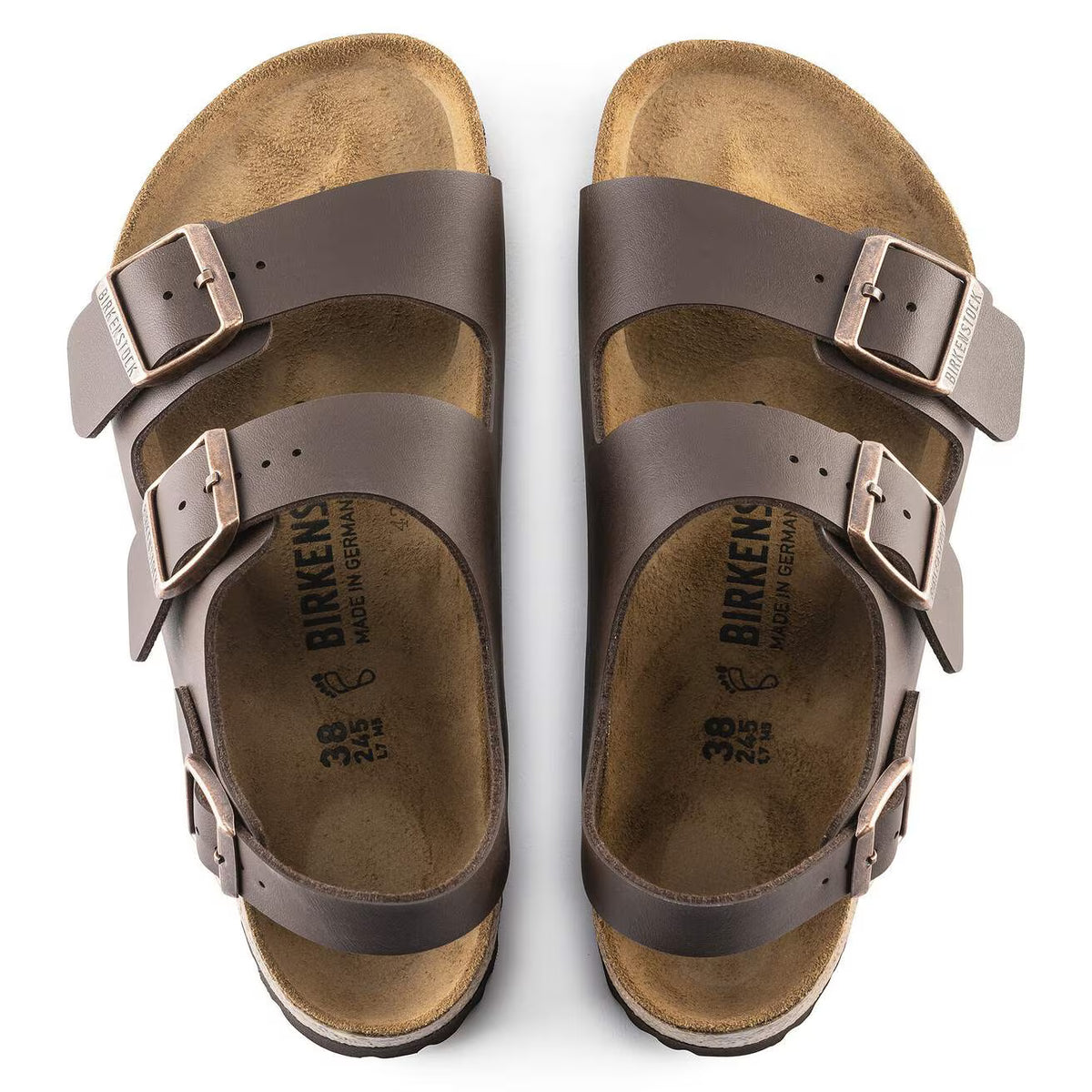 BIRKENSTOCK - Sandales MILANO - Marron foncé