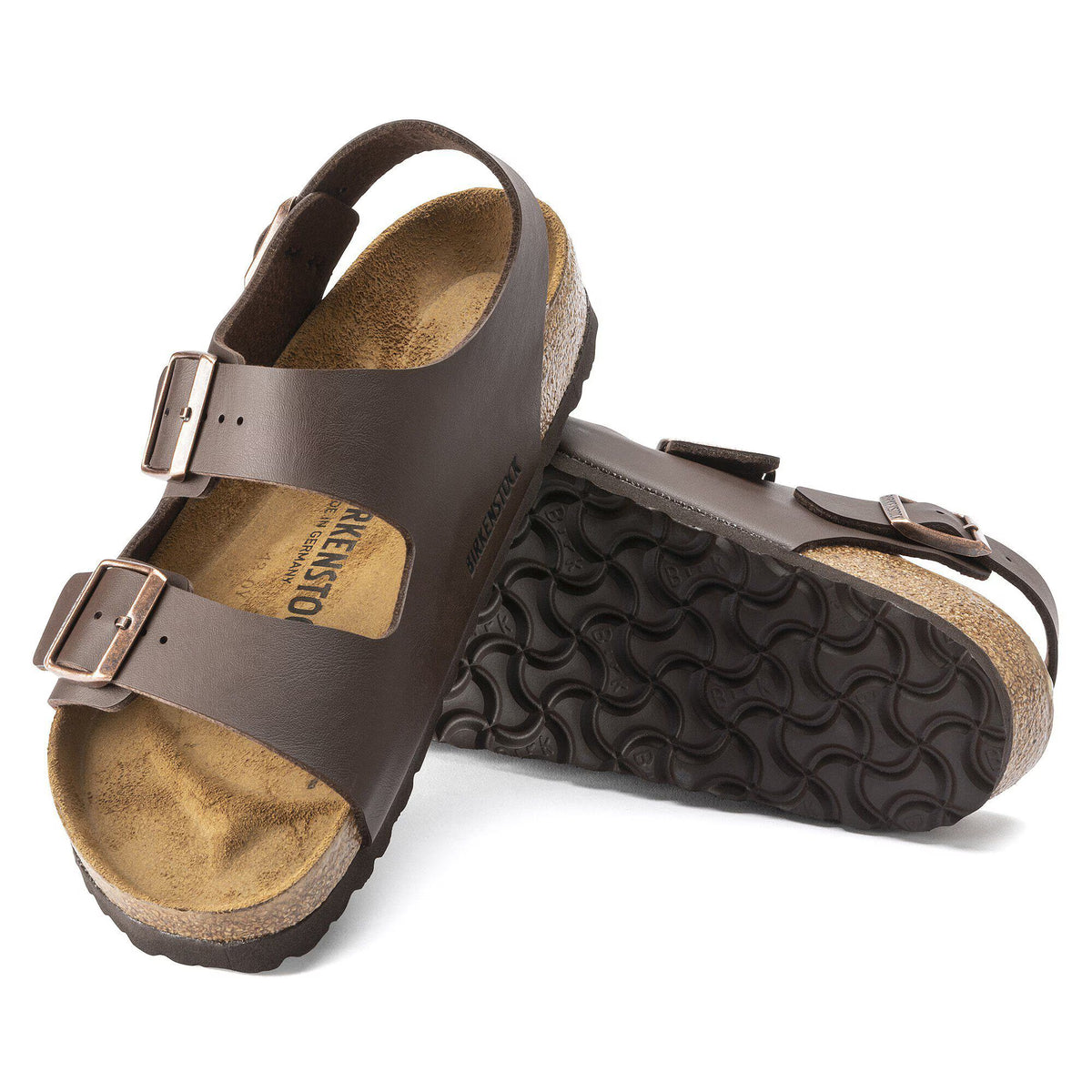 BIRKENSTOCK - Sandales MILANO - Marron foncé